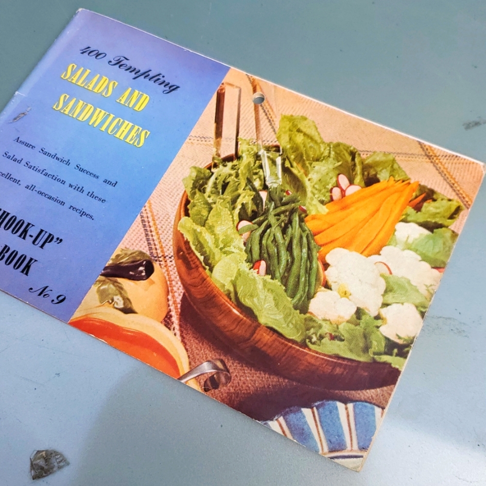 1943 Salads & Sandwiches -Hook Up Vintage Cook Book